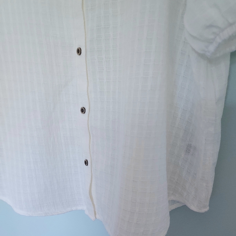 Knox Rose Target White Puff Sleeve Popover Blouse Top Size XL NEW NWT - Picture 8 of 14